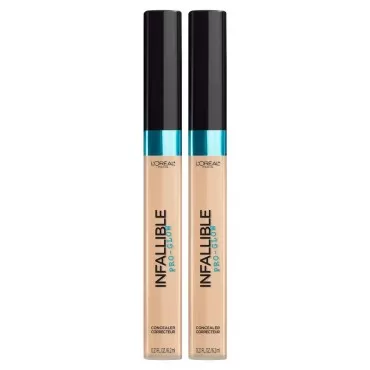 L'Oreal Paris Cosmetics Infallible Pro Glow Concealer, Classic Ivory, 2 Count