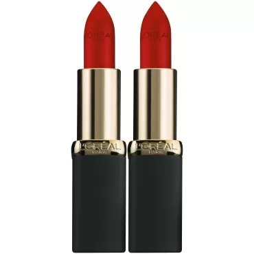 L'Oreal Paris Cosmetics Color Riche Matte Lip Color, 403 Eva's Red, 2 Count