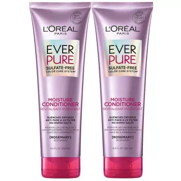 L'Oreal Paris EverPure Moisture Sulfate Free Conditioner for Color-Treated Hair, 8.5 Ounce (Set of 2)