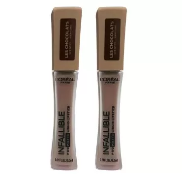 L'Oreal Paris Pack of 2 Infallible Pro Matte Liquid Lipstick, Bittersweet 854