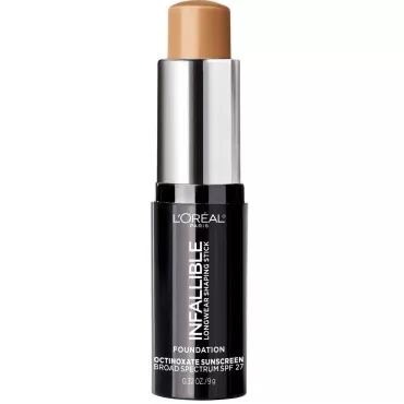 L'Oreal Paris Makeup Infallible Longwear Shaping Stick Foundation, 409 Honey, 1 Tube, 0.32 Ounce