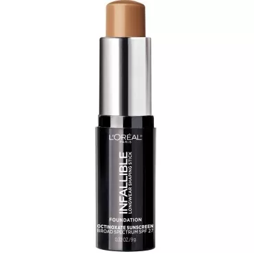 L'Oreal Paris Makeup Infallible Longwear Shaping Stick Foundation, 410 Cocoa, 1 Tube, 0.32 Ounce