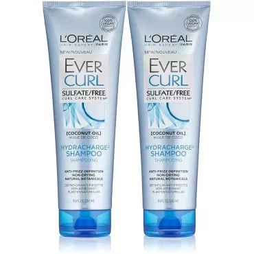 L'Or?al Paris EverCurl HydraCharge Shampoo Sulfate Free, 8.5 Fluid Ounce (Pack of 2)