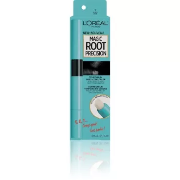 L'Oreal Paris Magic Root Precision Temporary Gray Hair Color Concealer Brush, 1 Black, 0.05 fl; oz.