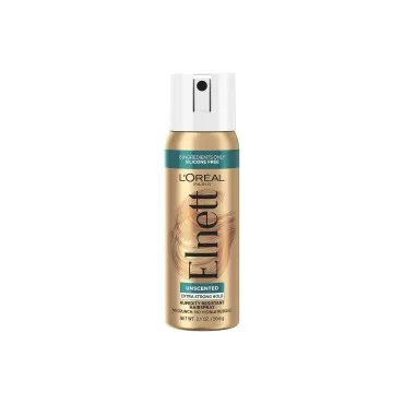 L'Oreal Paris Elnett Hair Care Elnett Satin Extra Strong Hold Hairspray - Unscented, Long Lasting + Humidity Resistant, Hair Styling Spray, 2.2 Oz