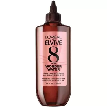 L’Oreal Paris Elvive 8 Second Wonder Water Lamellar, Rinse out Moisturizing Hair Treatment for Silky, Shiny Looking Hair, 6.8 FL; Oz