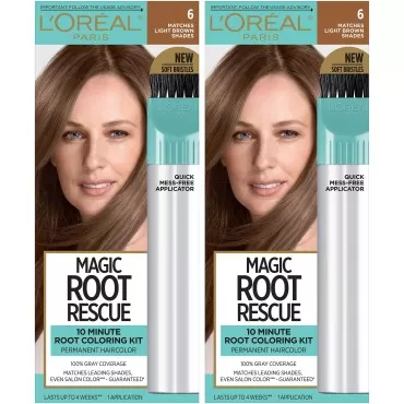 L'Oréal Paris Root Rescue Light Brown 6 2PK