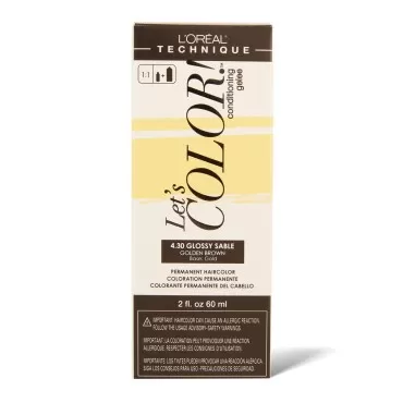 Let's COLOR! Conditioning Gelee Permanent Haircolor 4.30 Glossy Sable