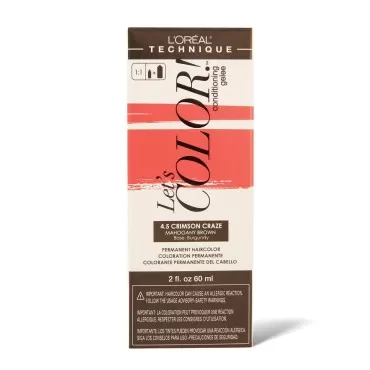 Let's COLOR! Conditioning Gelee Permanent Haircolor 4.5 Crimson Craze