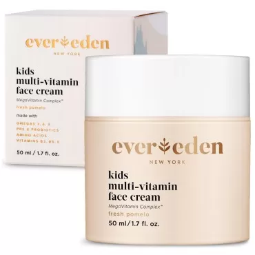 Evereden Kids Face Cream: Fresh Pomelo, 1.7 oz. | Kids Face Lotion | Clean and Non-Toxic Kids Face Moisturizer | Multi-Vitamin Skin Care for Kids