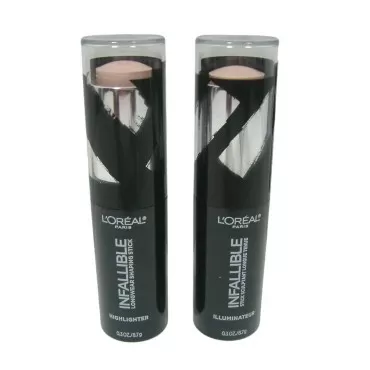 Pack of 2 Loreal Infallible Longwear Highlighter Shaping Stick, Slay in Rose #41