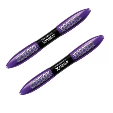 Pack of 2 Loreal Voluminous Superstar X Fiber Washable Mascara, Black #2142