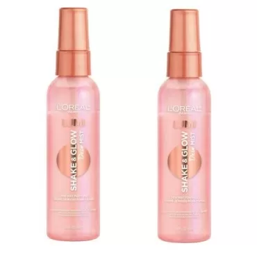 Pack of 2 L'Oreal Paris Lumi Shake and Glow Dew Mist # 100