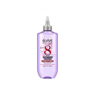 L'Oreal Paris Elvive Hyaluron Plump Flash Hydration Wonder Water Hair Rinse, 8 Second Hydrating Hair Care Treatment for Soft, Shiny Hair, 6.8 Fl Oz