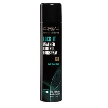 L'Oreal Advanced Hairstyle Lock It Weather Control Hair Spray Extra Strong Hold 8.25 oz (Pack of 6)