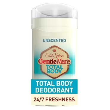 Old Spice Whole Body Deodorant for Men, Total Body Deodorant, Unscented, Aluminum Free Deodorant Stick for 24/7 Freshness // Dermatologist Tested Whole Body Deodorant, 3.0 oz