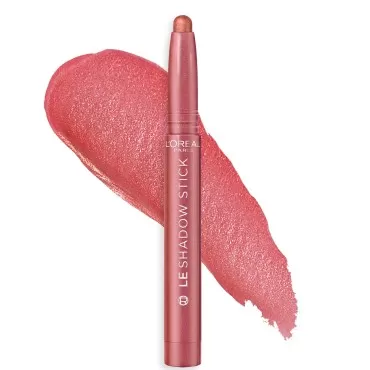 L'Oreal Paris Makeup Paradise Le Shadow Stick Eyeshadow, Blendable, Smudge-Resistant, Cream Eyeshadow, 118 Cloudy Rose (Shimmering Dark Pink), 0.05 Oz