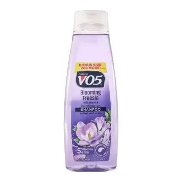 Alberto VO5 - Blooming Freesia Moisturizing Shampoo - Hydrating Shampoo - With Coconut Milk, Vitamin E and Biotin - Long Lasting Fragrance - 15 oz