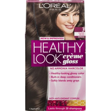 L'Oreal Paris Healthy Look Creme Gloss 3 Darkest B...