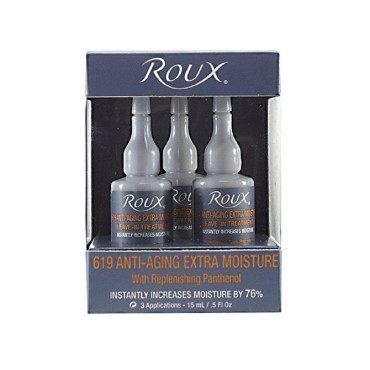 Roux 619 Anti-Aging Extra Moisture with Replenishing Panthenol, Instantly Increases Moisture, 0.5 Fl Oz, 3 Applications