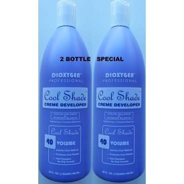 Dioxygen Professional Cool Shade Creme Developer 40 Volume 32 Fl. Oz