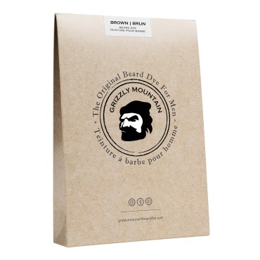 6 Pack of Grizzly Mountain Beard Dye (DARK BROWN) ...
