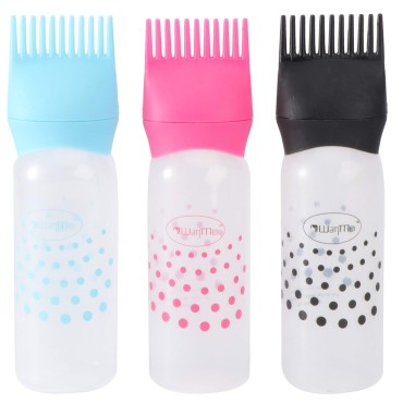 3pcs Colorful Hair Dye Bottles Hairdressing Applic...