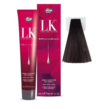 Lisap LK Oil Protection Complex Hair Color Cream, 100 ml./3.38 fl.oz. (5/28 - Light Brown Ash Pearl)