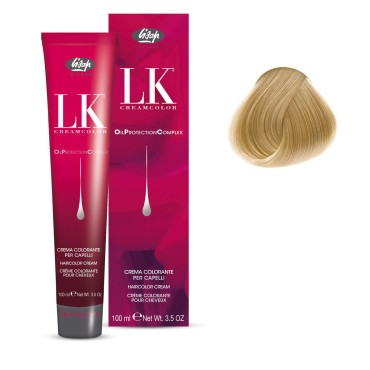 Lisap LK Oil Protection Complex Hair Color Cream, 100 ml./3.38 fl.oz. (10/0 - Lightened Natural Blonde)