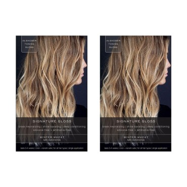 Kristin Ess The One Signature Hair Gloss - Winter Wheat: Light Neutral Blonde (Pack of 2)