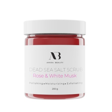 Amira Beauty Dead Sea Salt Body Scrub | Foaming Sh...