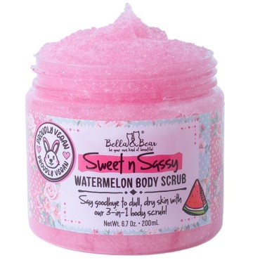Bella & Bear Sweet n Sassy Watermelon Body Scrub, ...