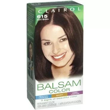 Clairol Balsam Hair Color, Dark Brown (615)