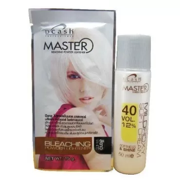 Dcash Master Hair Bleaching Kit (lightening power 15 g. + developer 50 ml.) WHITE color