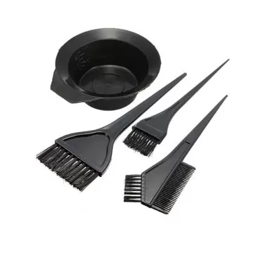 Monkeybrother Hair Color Dye Bowl Comb Brushes Kit Set, Pack of 4