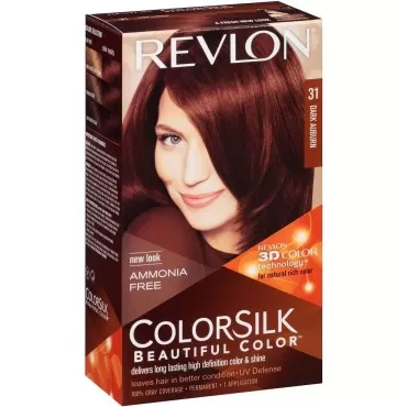 Revlon ColorSilk Hair Color, [31] Dark Auburn 1 ea (Pack of 5)