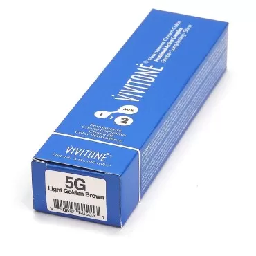 Vivitone Permanent Cream Color 5G Light Golden Bro...