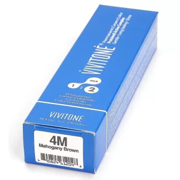 Vivitone Permanent Cream Color 4M Mahogany Brown...