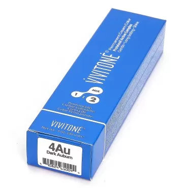 Vivitone Permanent Cream Color 4AU Dark Auburn...