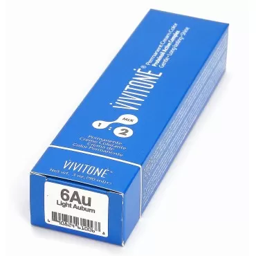 Vivitone Permanent Cream Color 6AU Light Auburn...