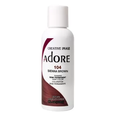 Adore Semi-Permanent Haircolor #104 Sienna Brown 4...
