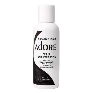Adore Semi-Permanent Haircolor #110 Darkest Brown ...