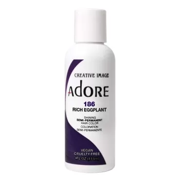 Adore Semi-Permanent Haircolor #186 Rich Eggplant ...