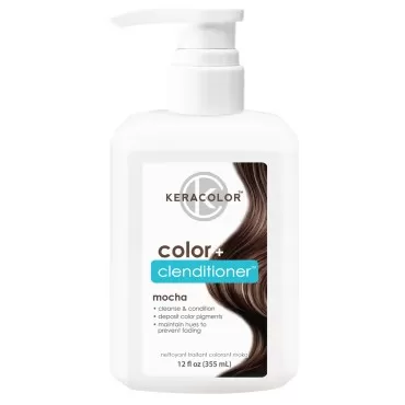 Keracolor Clenditioner MOCHA Hair Dye - Semi Permanent Hair Color Depositing Conditioner, Cruelty-free, 12 fl oz (Pack of 1)