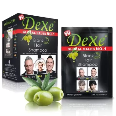 10 PCS Dexe Hair Shampoo Instant Hair Dye for Men ...