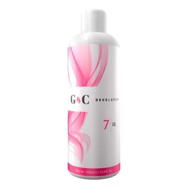 Gel and Cream 7 Volume Professional Lightening System Peroxide Developer infused with Collagen - Great for Sensitive Scalps - Made in Italy 33.8oz / 1lt