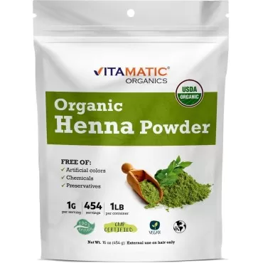 Vitamatic Certified USDA Organic Henna Powder - 1 ...
