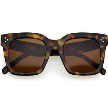 zeroUV - Oversized Fashion Retro Square Sunglasses...