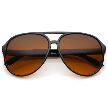 zeroUV Retro Large Blue Blocking Lens Aviator Sung...