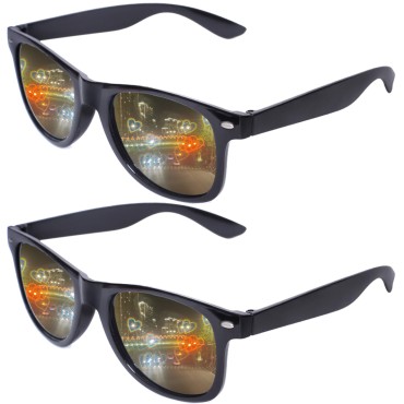 Aeergured Trendy Square Sunglasses Women Men 2 Pac...